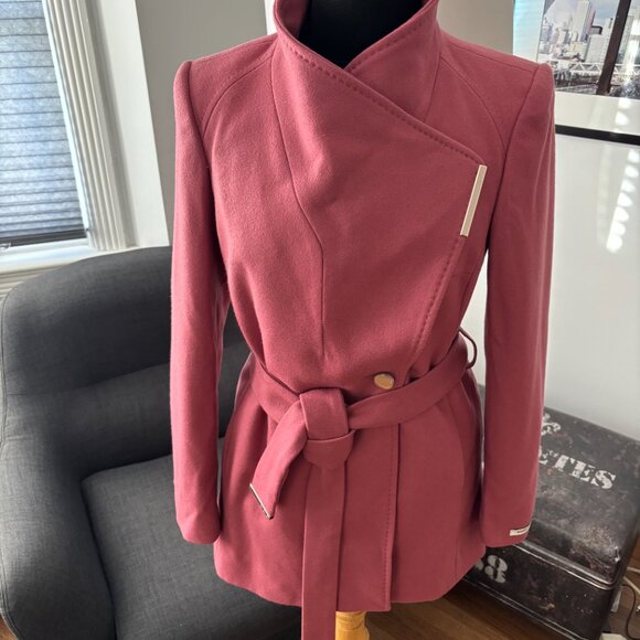 NWT Ted Baker London ROSESS Coat, Ted Size 0 (small) rose pink colour - Picture 7 of 14